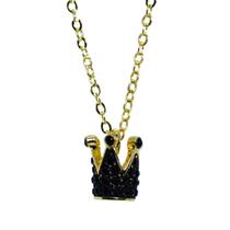Colar Strass Sapato Dourado CO1893 Colar Strass Sapato Dourado CO1893