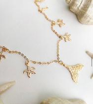 Colar sumer na cor dourada em bijoteria Colar sumer na cor dourada em bijoteria