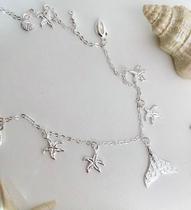 Colar sumer na cor prata em bijoteria Colar sumer na cor prata em bijoteria