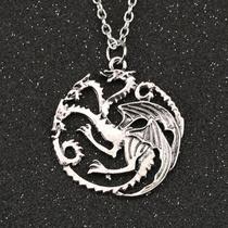 Colar Targaryen House Game of Thrones Silver Alloy