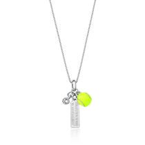 Colar Tennis e Bolinha da Sorte Revestido em Ródio Colar Tennis e Bolinha da Sorte Revestido em Ródio