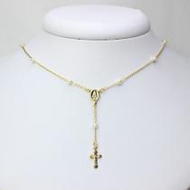 Colar Terço de Pérolas - e