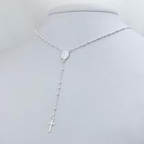 Colar Terço de Prata 925 Nossa Senhora das Graças Colar Terço de Prata 925 Nossa Senhora das Graças