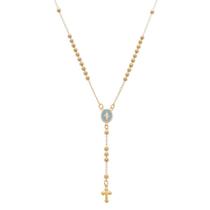 Colar Terço Folheado Nossa Senhora das Graças