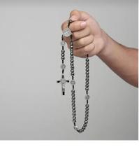 Colar Terço Hematita São Bento