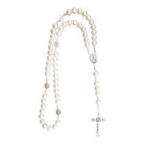 colar TERÇO PÉROLA NOSSA SENHORA APARECIDA 8 MM X 42CM colar TERÇO PÉROLA NOSSA SENHORA APARECIDA 8 MM X 42CM