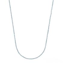 Colar topázio azul natural 2mm em prata de lei 925 pedra natural