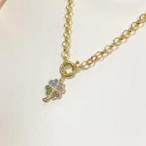 Colar trevo 4 folhas ref:343