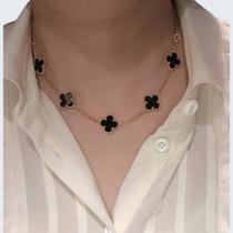Colar Trevo 4 Folhas Sorte Choker Gargantilha Grife Luxo Casamento Festa