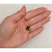 Colar Trevo Folheado a prata925 e Ouro 18k