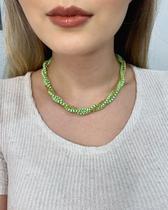 Colar Triplo entrelaçado Veneziana quadrada tendência da moda folheado a ouro Colar Triplo entrelaçado Veneziana quadrada tendência da moda folheado a ouro