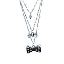 Colar Triplo Strass Lacinho CO0778
