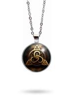 Colar Triskelion Triquetra Símbolo Celta Unissex Colar Triskelion Triquetra Símbolo Celta Unissex
