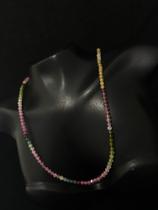 Colar Turmalina Melancia Micro