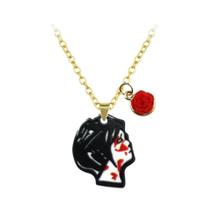 Colar Unissex My Chemical Romance Rock Band Cosplay Três Parabéns Rosa Pingente Joia Gargantilha