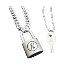 Colar Unissex Punk Anime NANA Oosaki Nana Honjo Ren Key R Lock Matte Choker Joia Cosplay