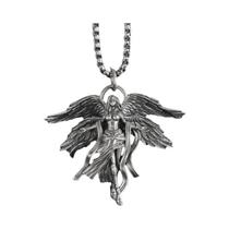 Colar Unissex Retrô Punk Com Pingente De Deusa De Quatro Asas, Amuleto Da Sorte, Joia Da Moda,