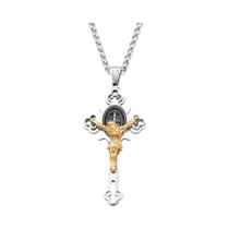 Colar Unissex Vintage Com Pingente De Cruz De Jesus, Joia Religiosa Punk Em Aço Inoxidável 316L, Colar Unissex Vintage Com Pingente De Cruz De Jesus, Joia Religiosa Punk Em Aço Inoxidável 316L,