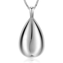 Colar Urna para Cinzas Keepsake Yinplsmemory em Prata, Formato de Gota