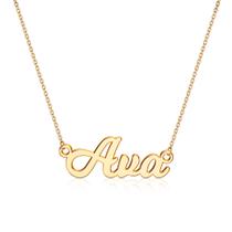 Colar Ursteel Ava Custom Banhado a Ouro 14K com corrente de 16 cm