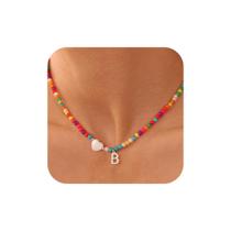 Colar Ursteel Beaded Initial B banhado a prata 36,5 cm Colar Ursteel Beaded Initial B banhado a prata 36,5 cm