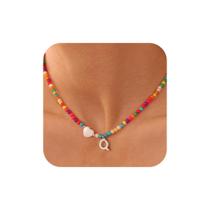 Colar Ursteel Initial Beaded Banhado a Prata 36cm