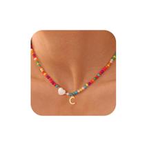 Colar Ursteel Initial Beaded Choker 14+2,5 cm Colar Ursteel Initial Beaded Choker 14+2,5 cm