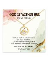 Colar UVGVA Moving Mountains Mustard Seed para menina adolescente Colar UVGVA Moving Mountains Mustard Seed para menina adolescente