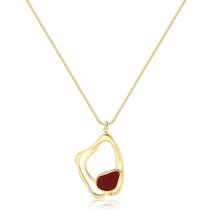Colar Velvet Duo Banhado Ouro 18k Elegante Colar Velvet Duo Banhado Ouro 18k Elegante