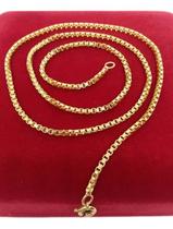 Colar Veneziana 50cm Joias Nobre Banhada a Ouro
