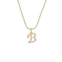 Colar veneziana com pingente letra B - Banhado em ouro 18k Colar veneziana com pingente letra B - Banhado em ouro 18k