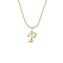 Colar veneziana com pingente letra P - Banhado em ouro 18k Colar veneziana com pingente letra P - Banhado em ouro 18k