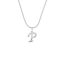 Colar veneziana com pingente letra P - Banhado em prata 925 Colar veneziana com pingente letra P - Banhado em prata 925