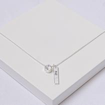 Colar Veneziana Folheado a Prata Ponto de Luz e Paz