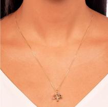 Colar Verneziana Árvore da Vida Cristais 1 ano de garantia