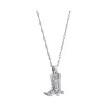 Colar Vintage Banhado a Ouro Com Pingente De Bota De Cowboy Estilo Punk Hiphop Para Mulheres E