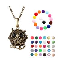 Colar Vintage Oco Com Vários Estilos, Pingente De Bola Musical, Sino De Gravidez, Locket Para Óleo