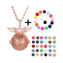 Colar Vintage Oco Com Vários Estilos, Pingente De Bola Musical, Sino De Gravidez, Locket Para Óleo