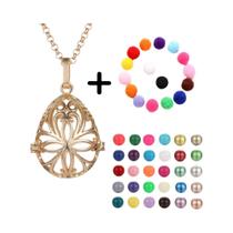 Colar Vintage Oco Com Vários Estilos, Pingente De Bola Musical, Sino De Gravidez, Locket Para Óleo