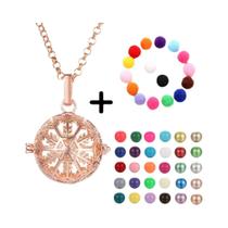 Colar Vintage Oco Com Vários Estilos, Pingente De Bola Musical, Sino De Gravidez, Locket Para Óleo