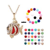 Colar Vintage Oco Com Vários Estilos, Pingente De Bola Musical, Sino De Gravidez, Locket Para Óleo