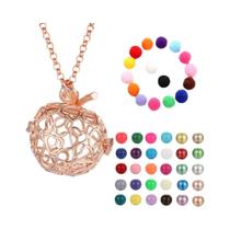 Colar Vintage Oco Com Vários Estilos, Pingente De Bola Musical, Sino De Gravidez, Locket Para Óleo