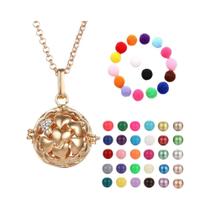 Colar Vintage Oco Com Vários Estilos, Pingente De Bola Musical, Sino De Gravidez, Locket Para Óleo