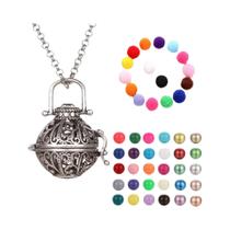 Colar Vintage Oco Com Vários Estilos, Pingente De Bola Musical, Sino De Gravidez, Locket Para Óleo