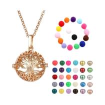 Colar Vintage Oco Com Vários Estilos, Pingente De Bola Musical, Sino De Gravidez, Locket Para Óleo