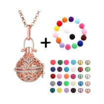 Colar Vintage Oco Com Vários Estilos, Pingente De Bola Musical, Sino De Gravidez, Locket Para Óleo