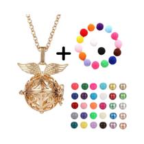 Colar Vintage Oco Com Vários Estilos, Pingente De Bola Musical, Sino De Gravidez, Locket Para Óleo