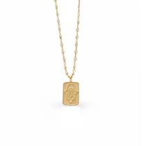 Colar vintage placa mão de hamsa zircônias folheado a ouro 18k Colar vintage placa mão de hamsa zircônias folheado a ouro 18k