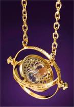 Colar Vira-Tempo Harry Potter Hermione Elegante Dourado Prisioneiro de Azkaban Giratório Geek