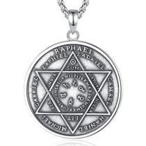 Colar Vito Arcanjos São Rafael Selo em Prata 925 30cm